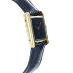 Cartier Tank Black Dial on Leather
