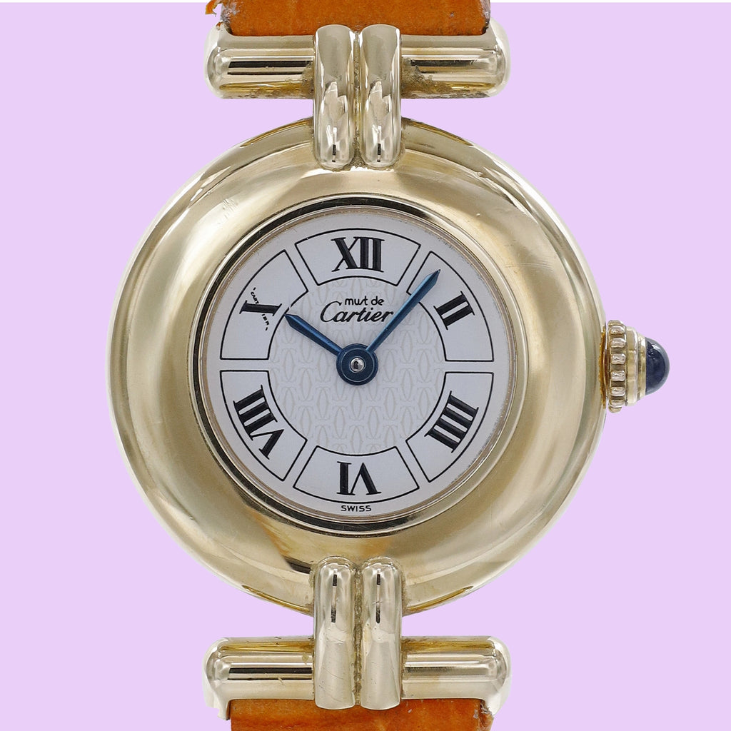 Cartier Colisée 1902 White Dial on Leather
