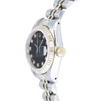 Rolex Datejust Lady 69173 Black Diamond Dial on Jubilee 1990