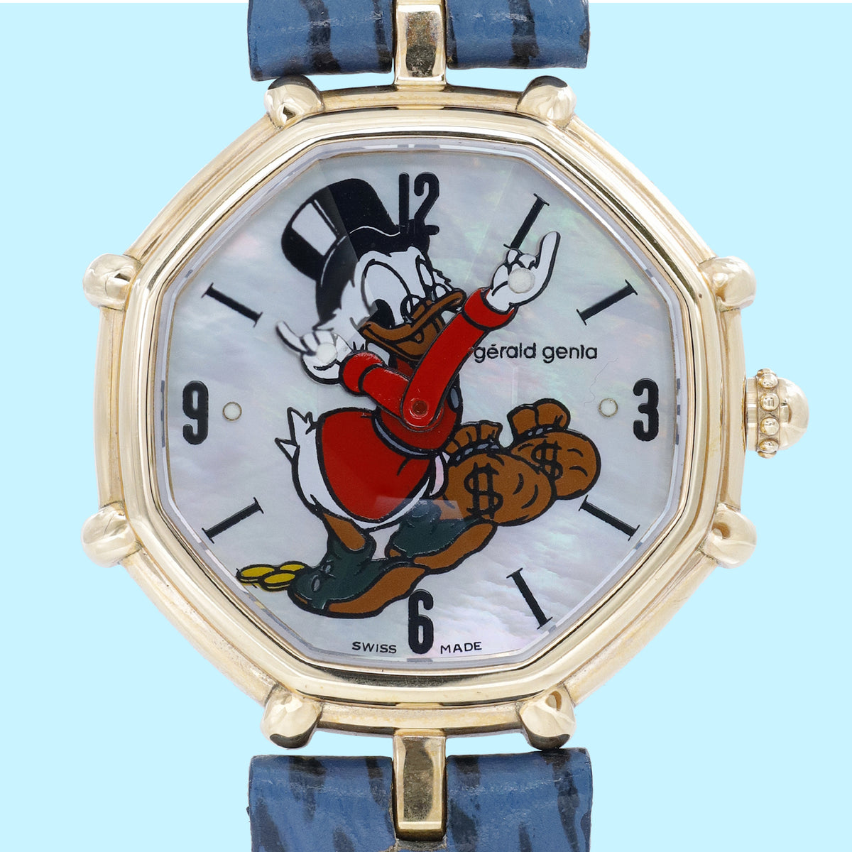Gérald Genta Retro Fantasy G.3250.7 Mother of Pearl Dial on Leather