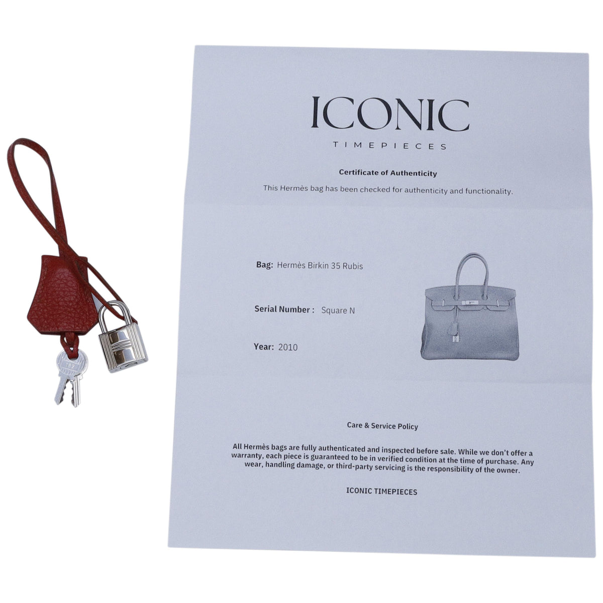 Hermès Birkin 35 Rubis Togo Palladium Hardware 2010
