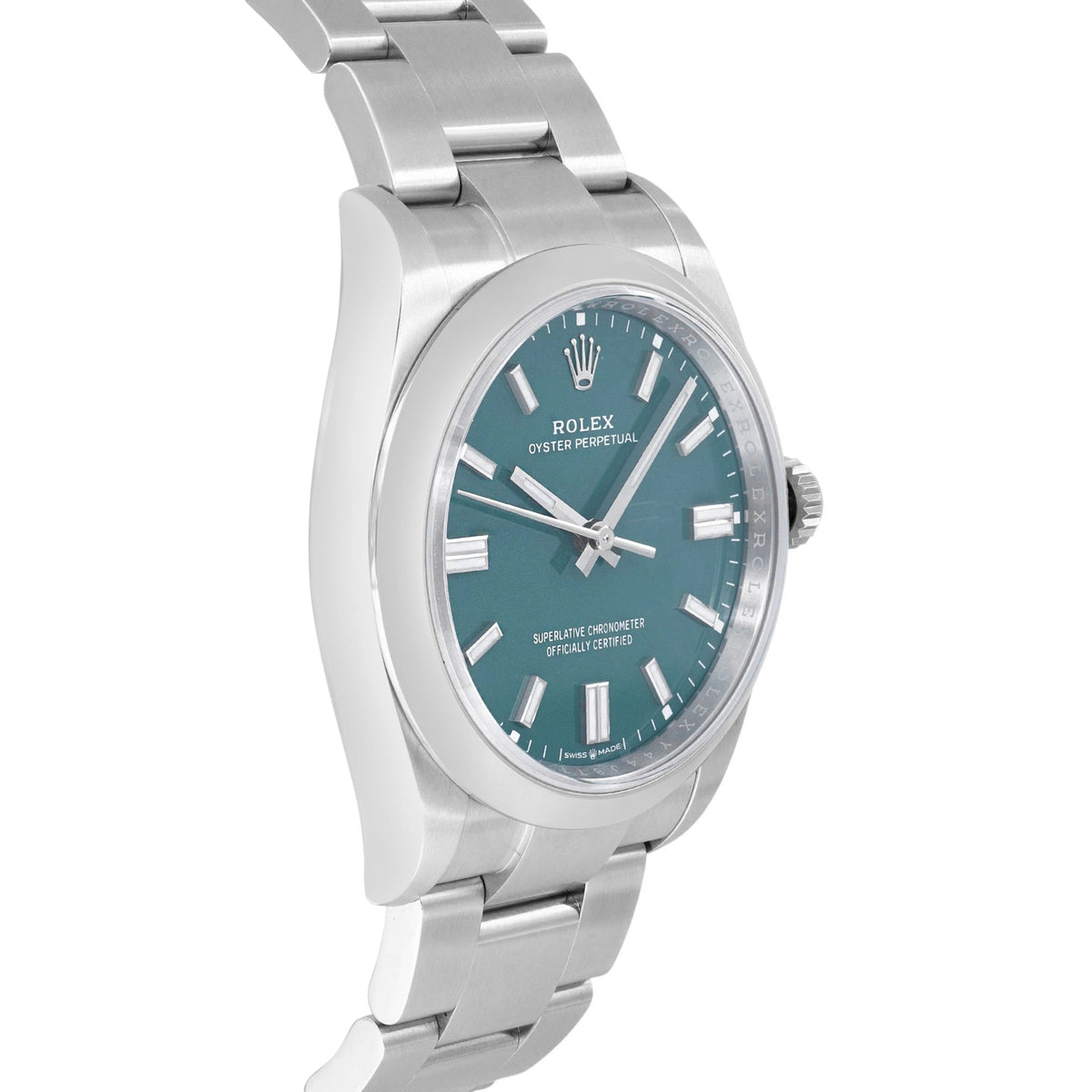 Rolex Oyster Perpetual 36 126000 Green Index Dial on Oyster 2025