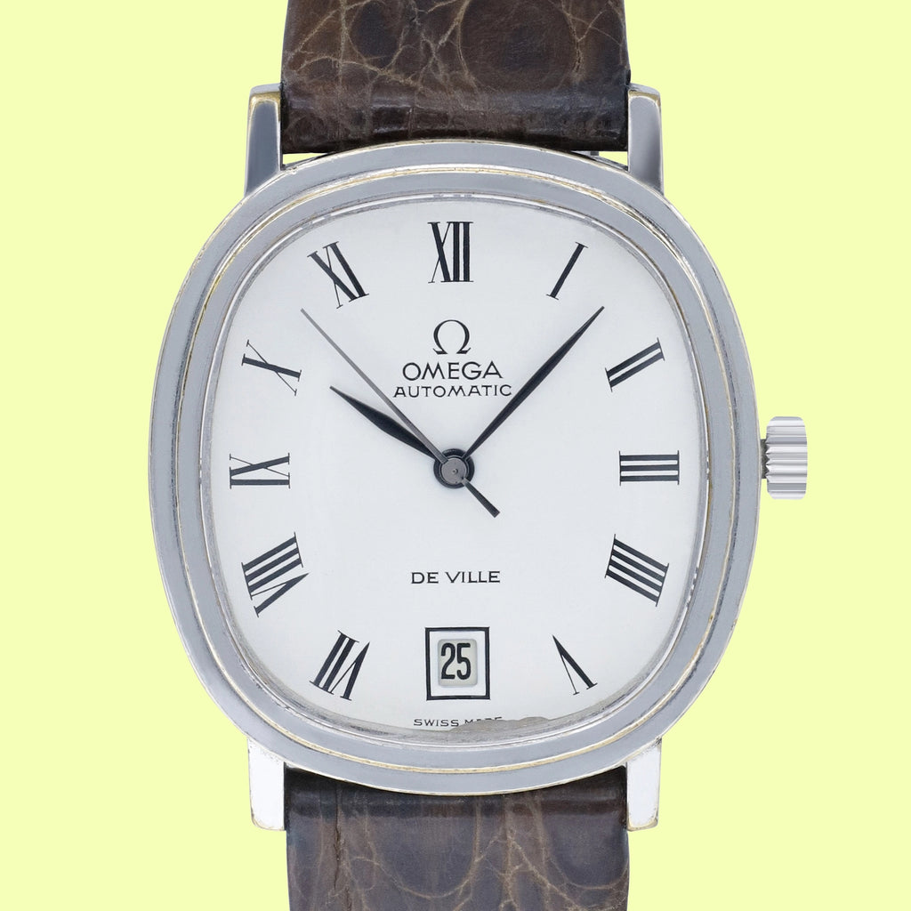 Omega De Ville Automatic 162.00.63 White Leather