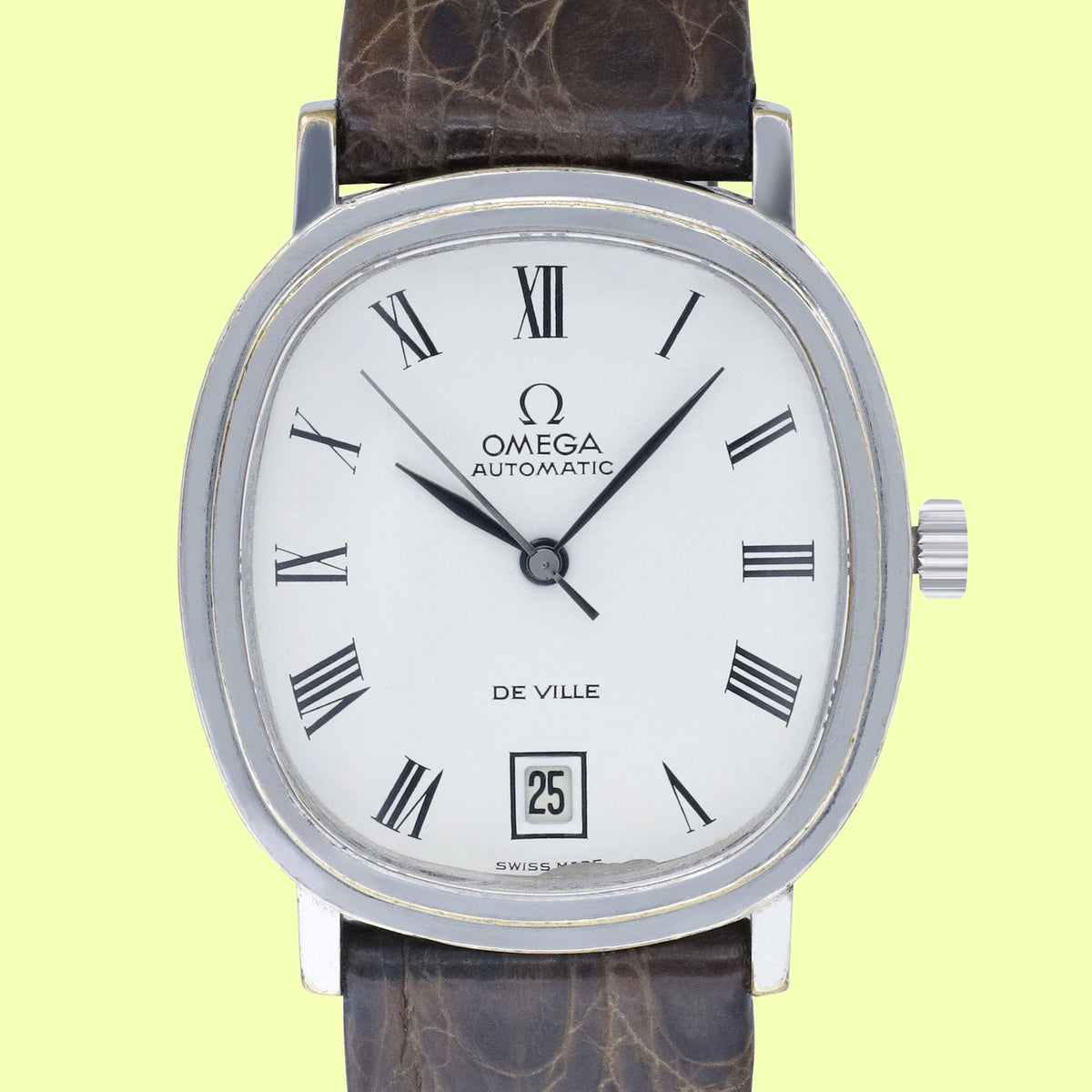 Omega De Ville Automatic 162.00.63 White Leather