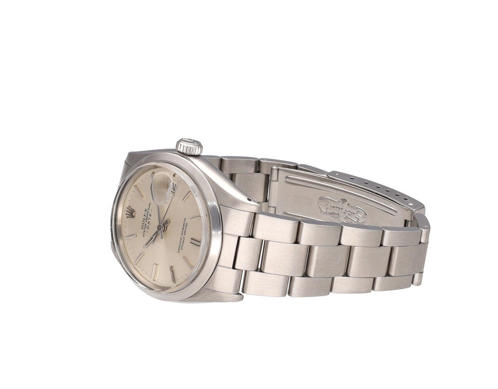 Rolex Oyster Perpetual Date 1500 Silver Dial on Steel 1973