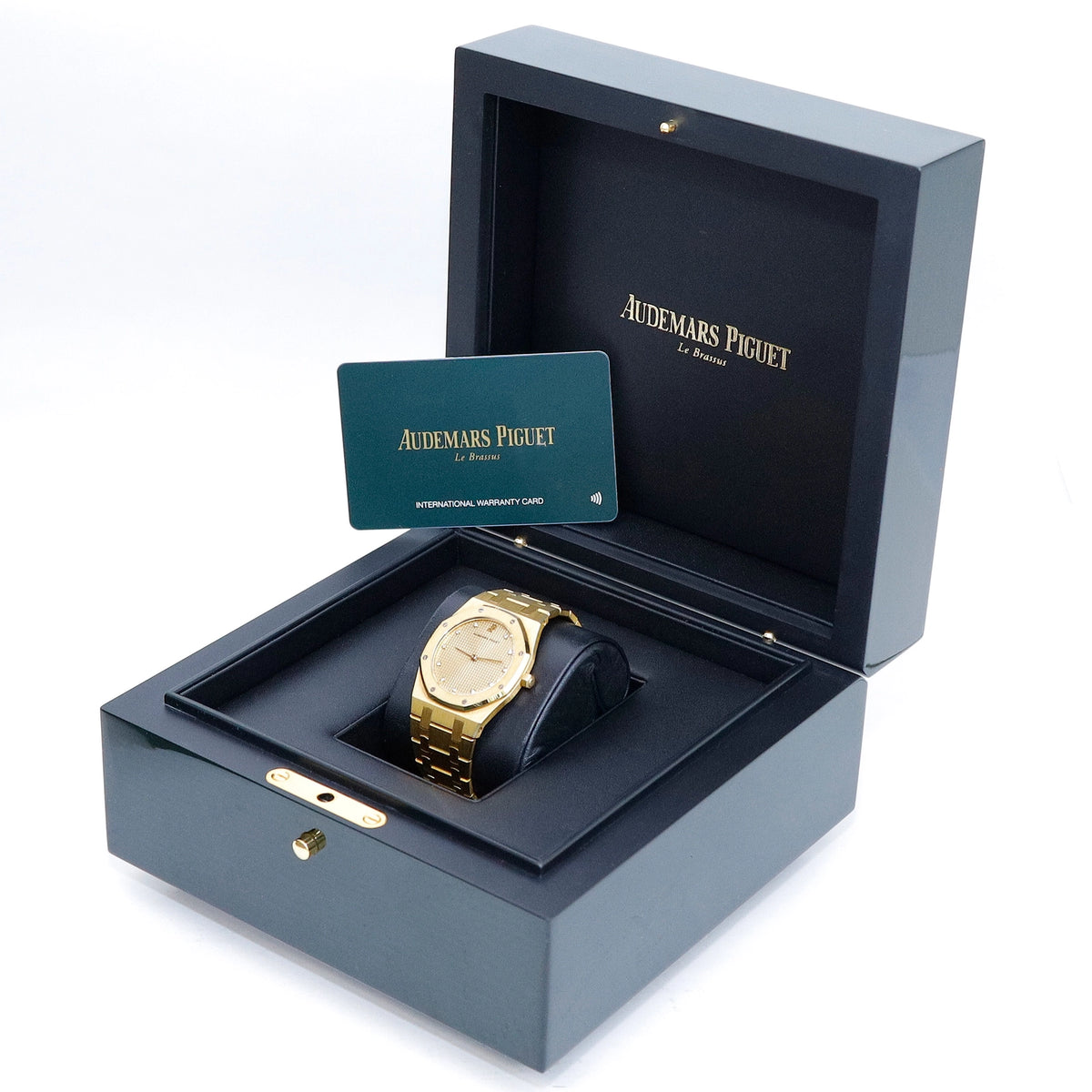 Audemars Piguet Royal Oak 56303BA Champagne Diamonds Dial on 18K Yellow Gold