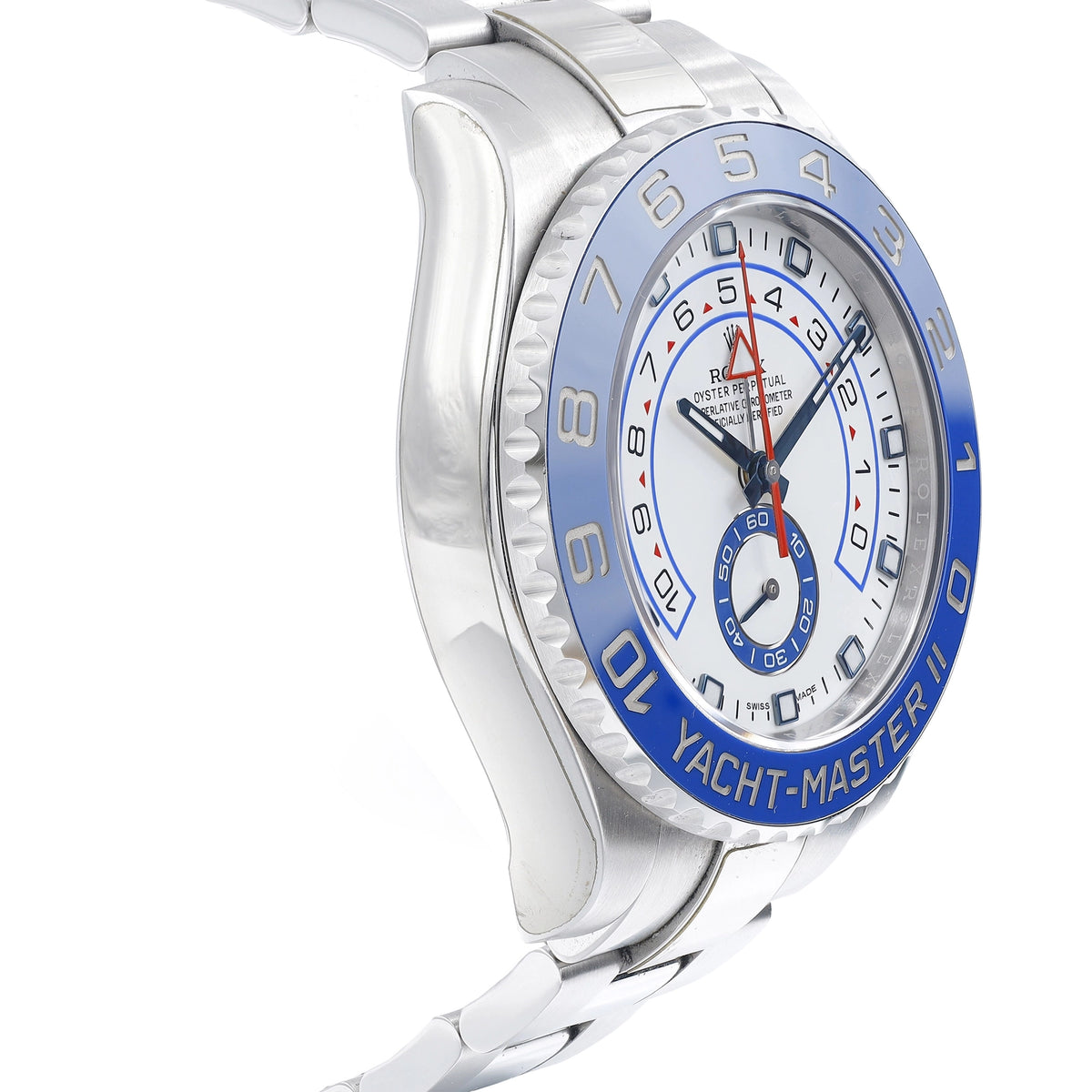 Rolex Yacht-Master II 116680 Matt White Dial on Oyster 2021