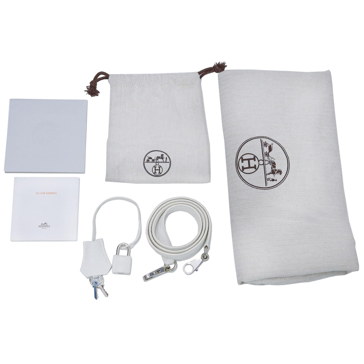 Hermès Kelly 32 Blanc Togo Palladium Hardware 2018