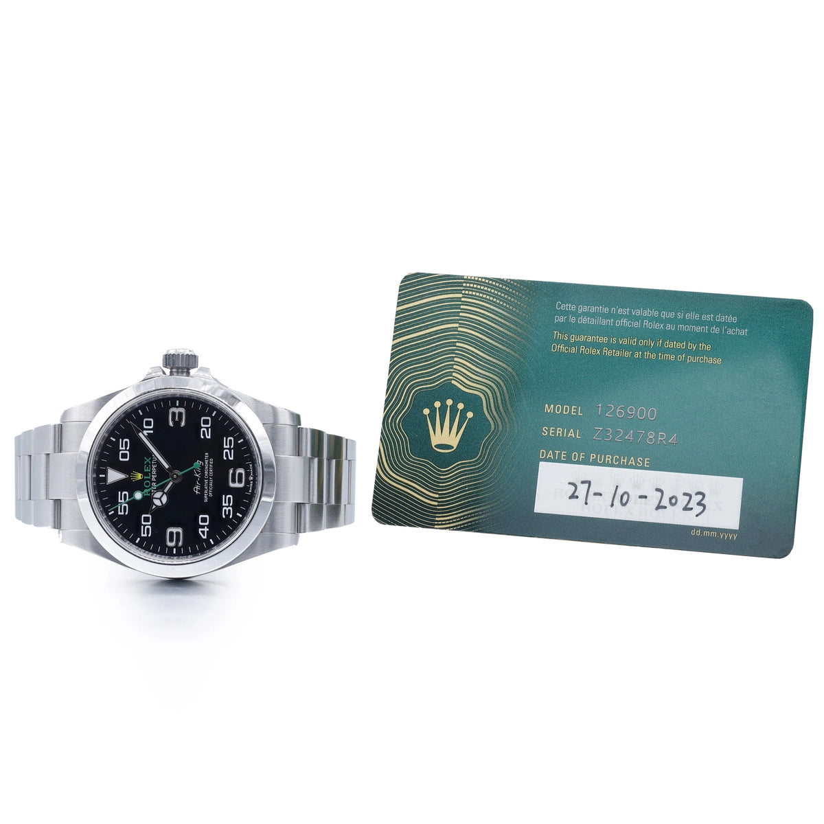 Rolex Air-King 126900 Black Dial on Oyster 2023