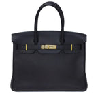 Hermès Birkin 30 Noir Togo Gold Hardware 2015