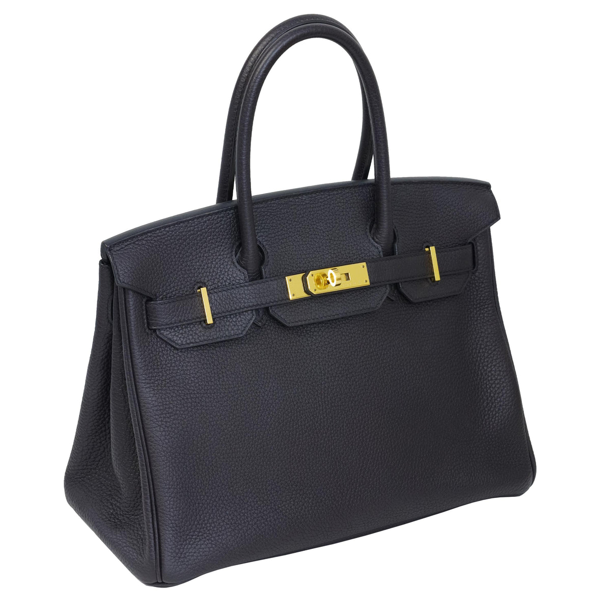 Hermès Birkin 30 Noir Togo Gold Hardware 2015