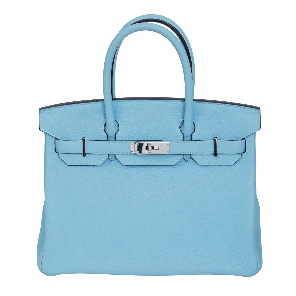 Hermès Birkin 30 Bleu Atoll Togo Palladium Hardware 2017