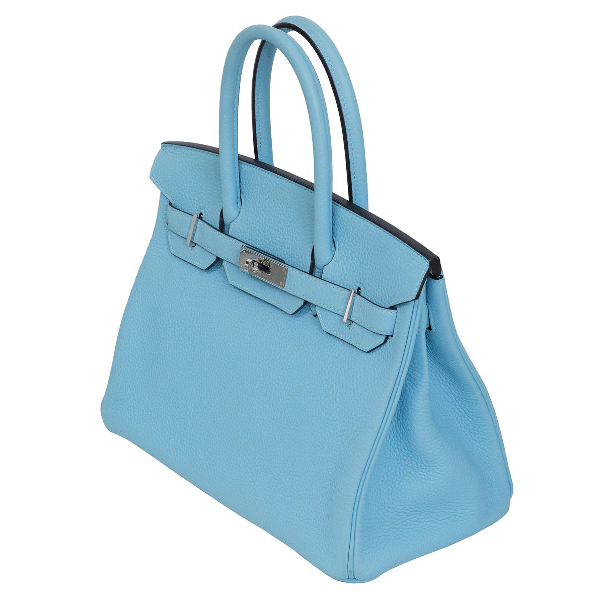 Hermès Birkin 30 Bleu Atoll Togo Palladium Hardware 2017