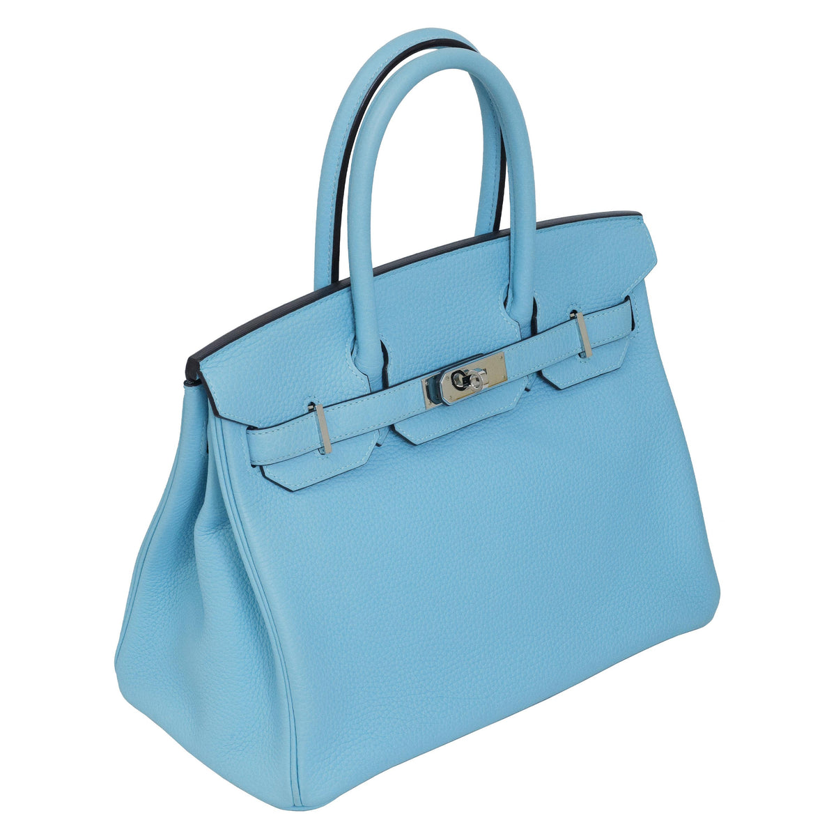 Hermès Birkin 30 Bleu Atoll Togo Palladium Hardware 2017