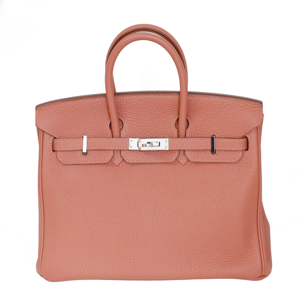 Hermès Birkin 25 Rose Tea Togo Palladium Hardware 2014