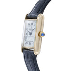 Baume & Mercier Tank 38307 White Dial on Leather 1974