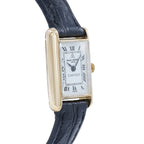 Baume & Mercier Tank 38307 White Dial on Leather 1974