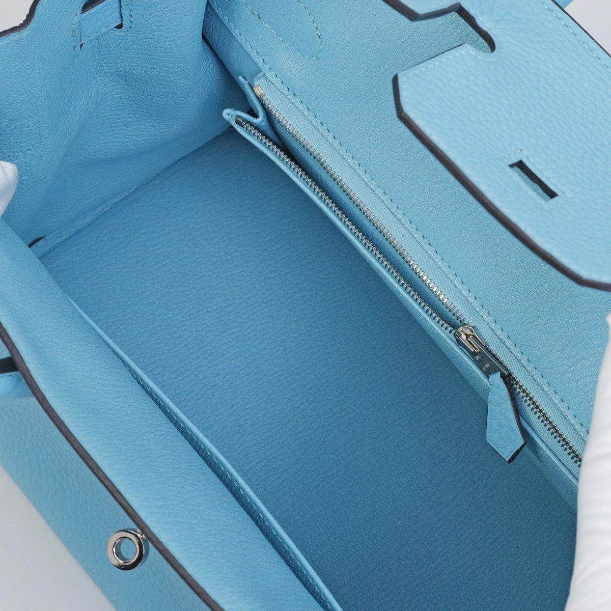 Hermès Birkin 30 Bleu Atoll Togo Palladium Hardware 2017