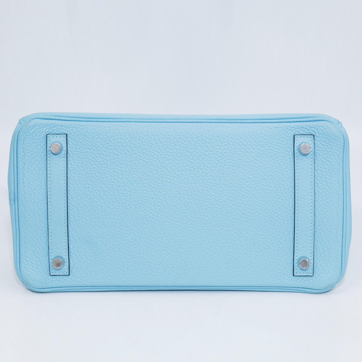 Hermès Birkin 30 Bleu Atoll Togo Palladium Hardware 2017