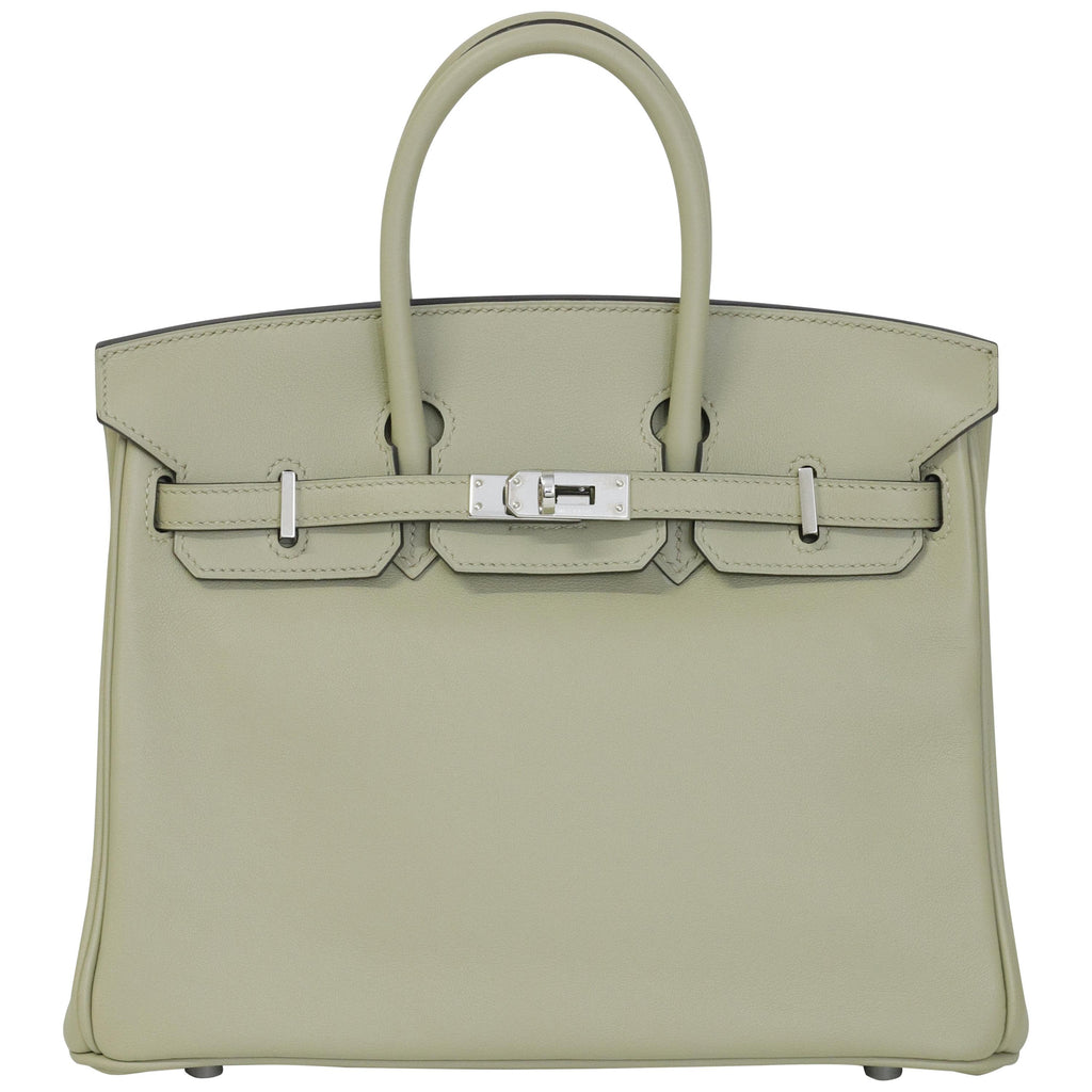 Hermès Birkin 25 Sauge Swift Palladium Hardware 2015