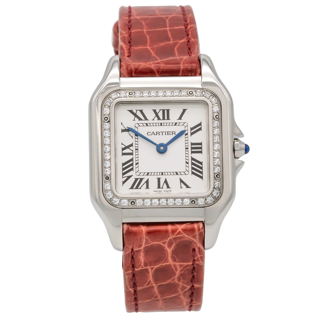 Cartier Panthère W4PN0008 Silver Dial on Leather