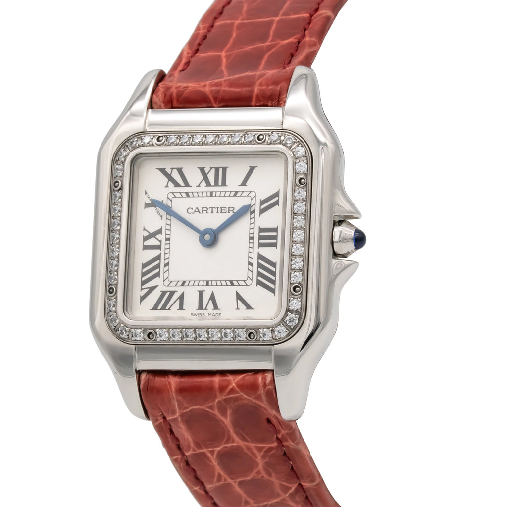 Cartier Panthère W4PN0008 Silver Dial on Leather