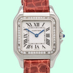 Cartier Panthère W4PN0008 Silver Dial on Leather