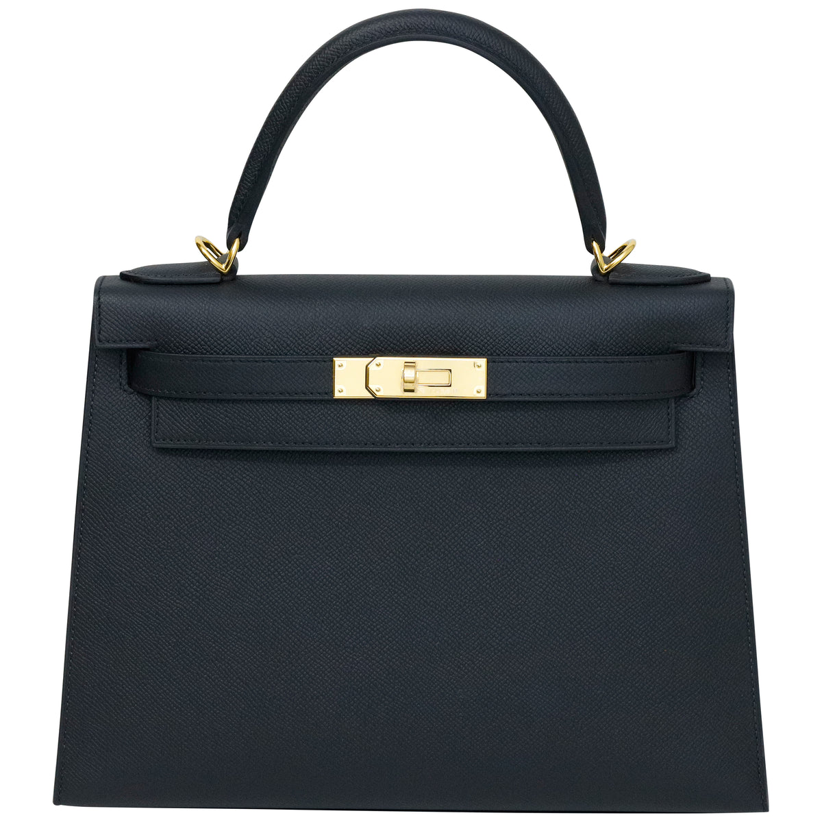 Hermes Kelly II Sellier 28 Epsom Calfskin 69 Noir