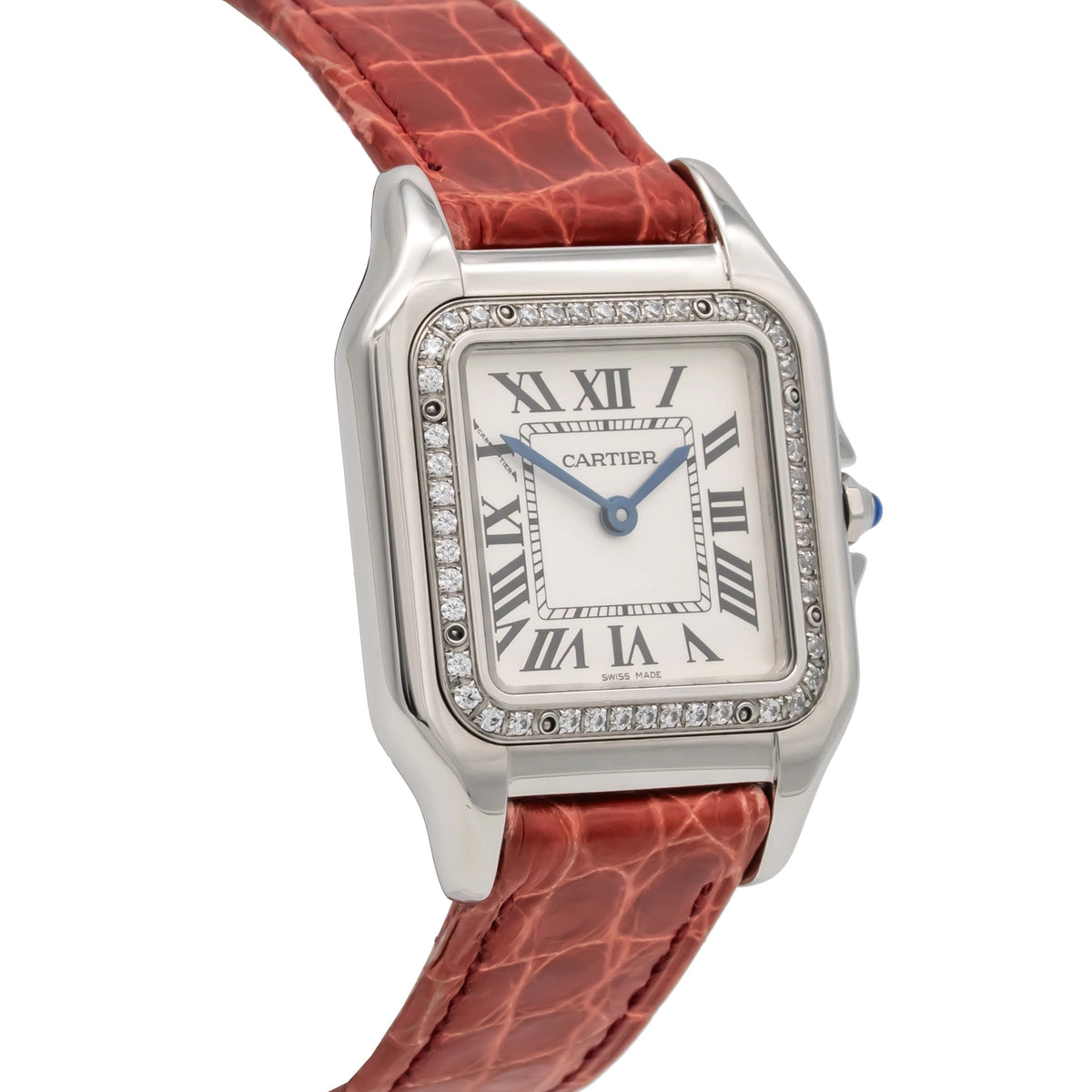 Cartier Panthère W4PN0008 Silver Dial on Leather
