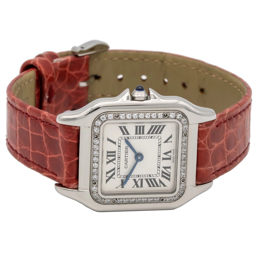 Cartier Panthère W4PN0008 Silver Dial on Leather