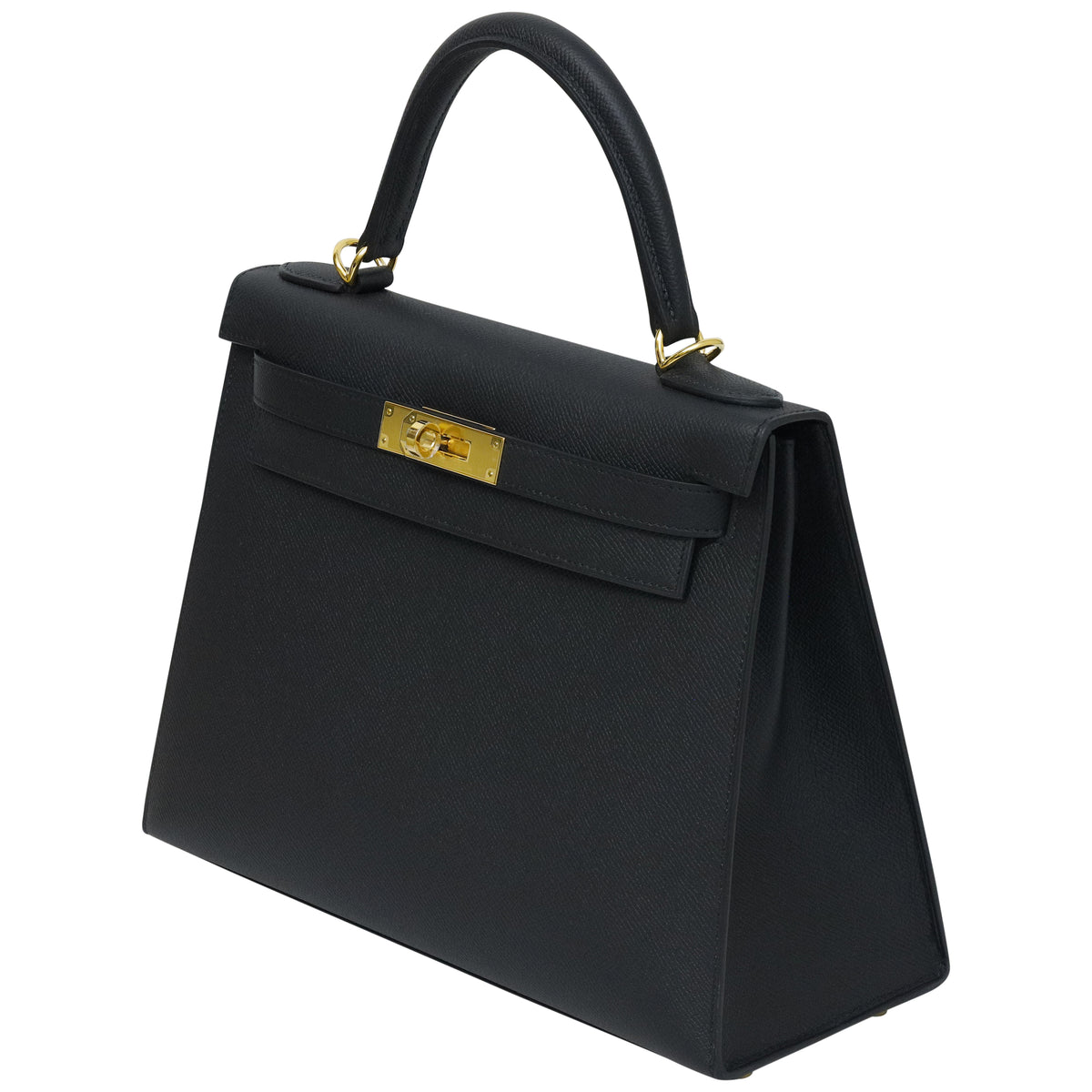 Hermes Kelly II Sellier 28 Epsom Calfskin 69 Noir