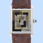 Cartier Tank 1616 Art Deco Dial on Leather 1995