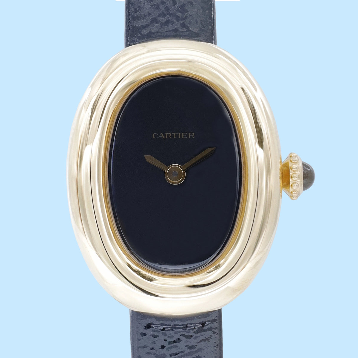 Cartier Baignoire Mini WGBA0040 Black Dial on Leather 2026