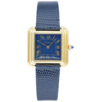 Cartier Tank 5512117 Blue Dial on Leather