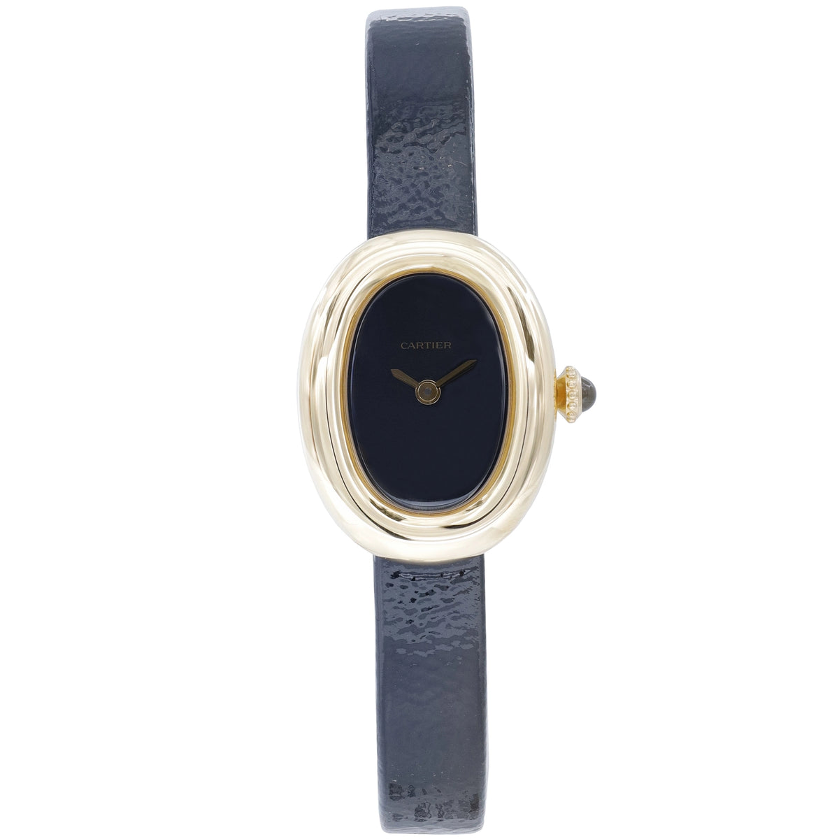 Cartier Baignoire Mini WGBA0040 Black Dial on Leather 2026