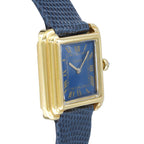 Cartier Tank 5512117 Blue Dial on Leather
