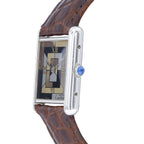 Cartier Tank 1616 Art Deco Dial on Leather 1995