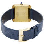 Cartier Tank 5512117 Blue Dial on Leather