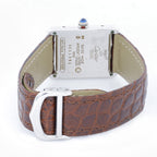 Cartier Tank 1616 Art Deco Dial on Leather 1995