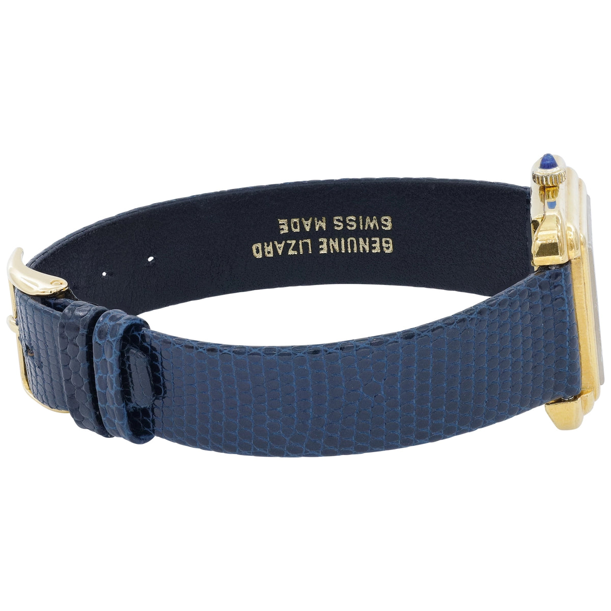 Cartier Tank 5512117 Blue Dial on Leather