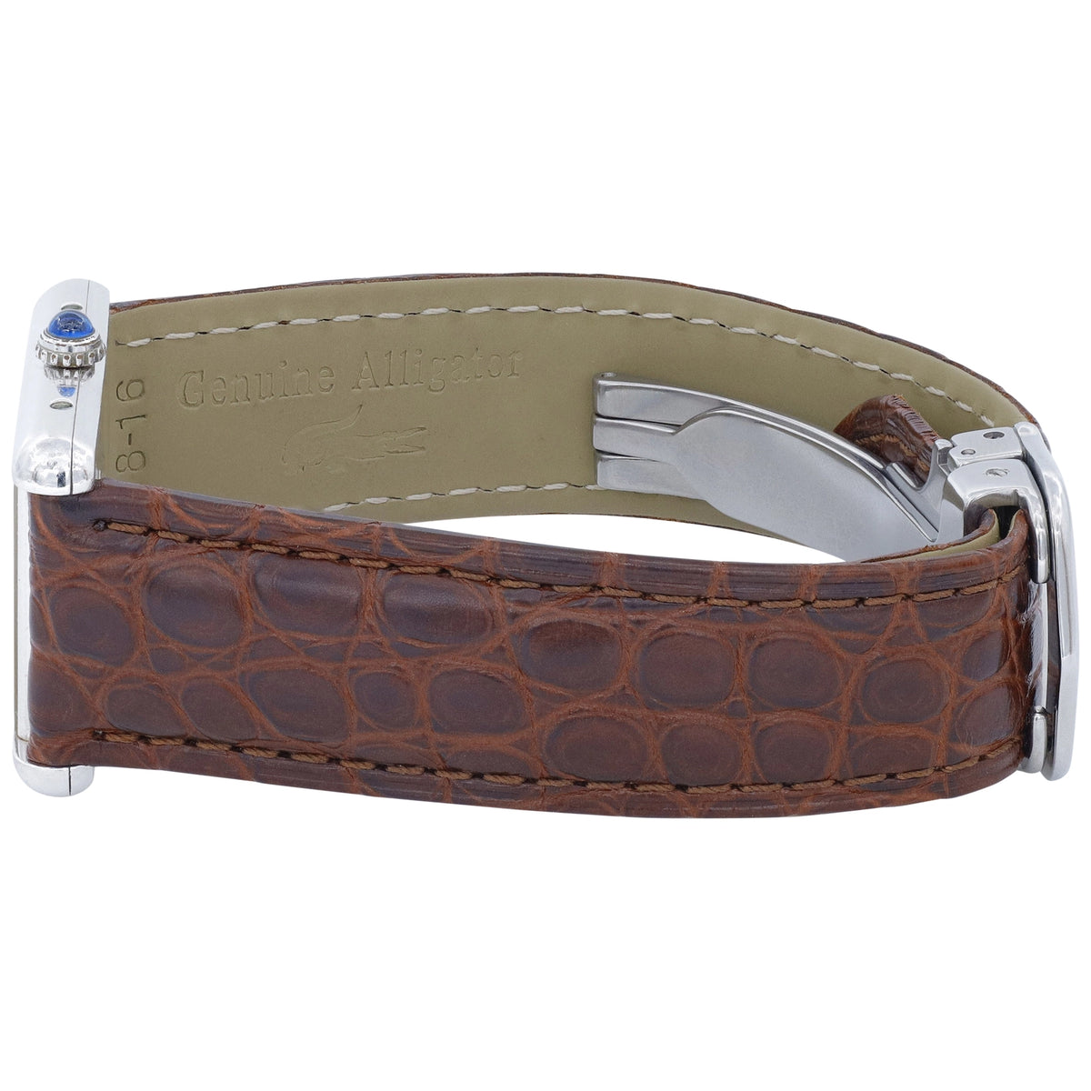Cartier Tank 1616 Art Deco Dial on Leather 1995