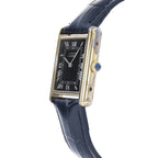 Cartier Tank Black Dial on Leather