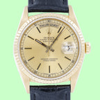 Rolex Day-Date 18038 Champagne Dial on Leather