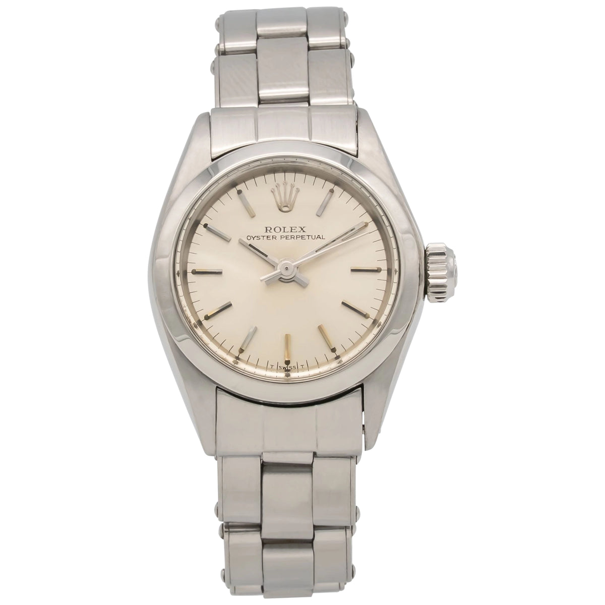Rolex Oyster Perpetual 6618 Silver Dial on Stainless Steel 1972