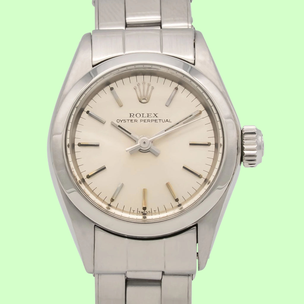 Rolex Oyster Perpetual 6618 Silver Dial on Stainless Steel 1972