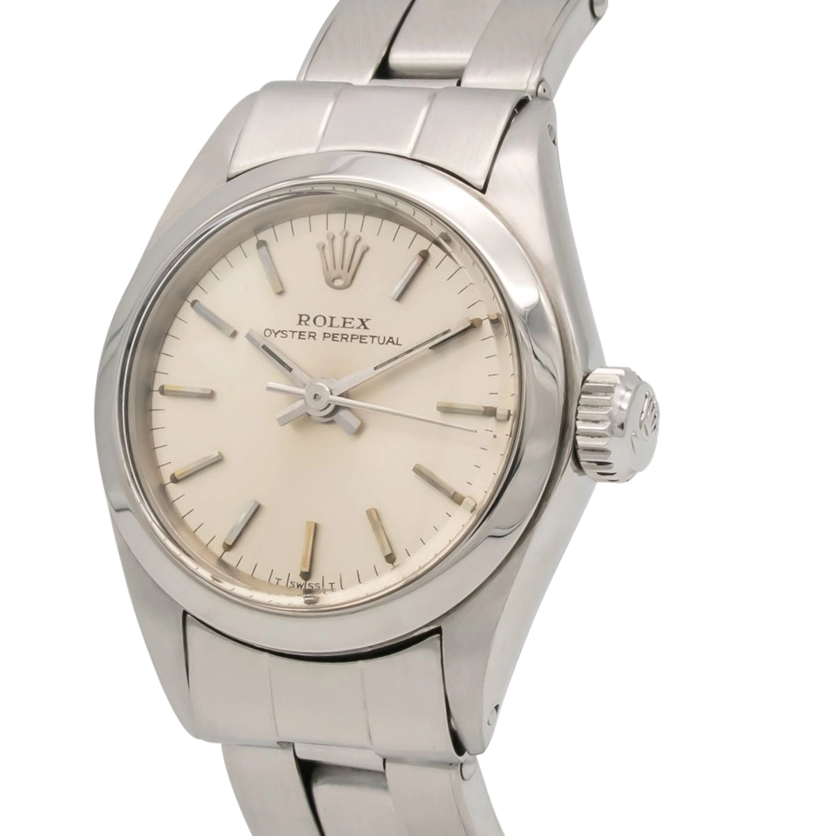 Rolex Oyster Perpetual 6618 Silver Dial on Stainless Steel 1972