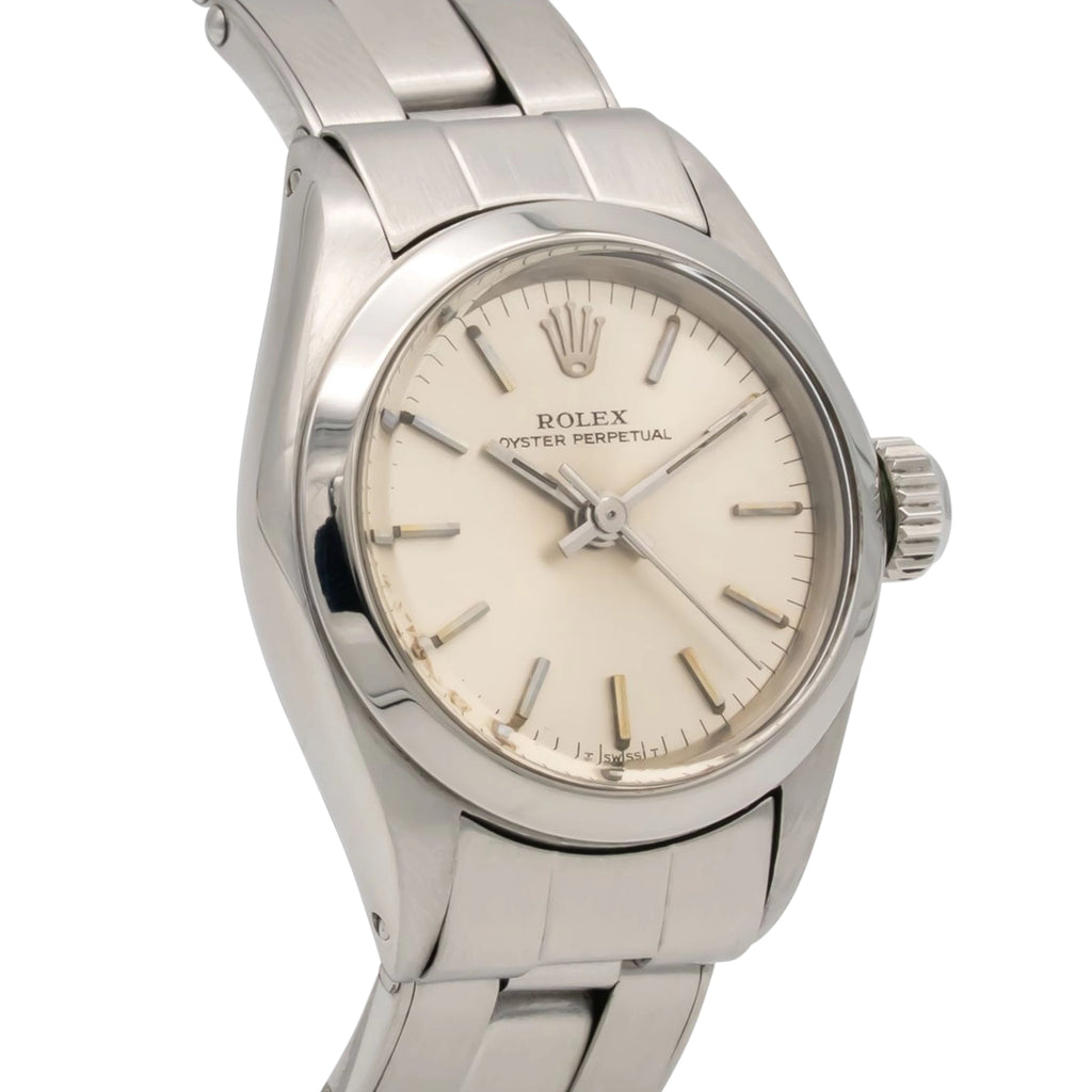 Rolex Oyster Perpetual 6618 Silver Dial on Stainless Steel 1972