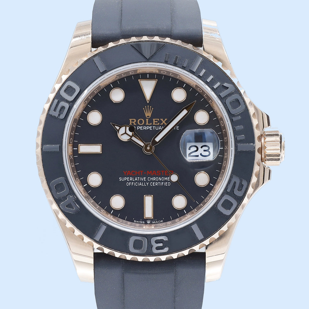 Rolex Yacht-Master 126655 Black Dial on Rubber 2022