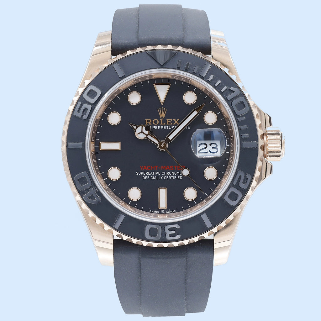 Rolex Yacht-Master 126655 Black Dial on Rubber 2022