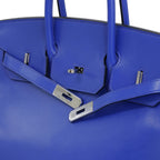 Hermès Birkin 35 Le Tournay Bleu Royal Swift Palladium Hardware 2019